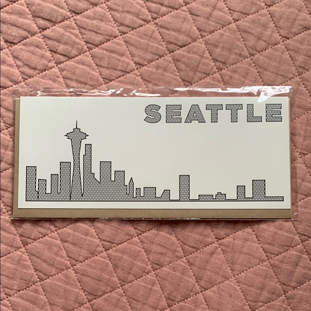 PIKE ST PRESS - SEATTLE Print - Blank Greeting Card - SEAPNW Graphics